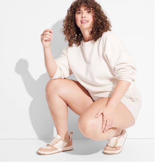 wild fable Tops - Wild Fable Women's Cropped Sweatshirt Wild Fable Off-White S Small NWT